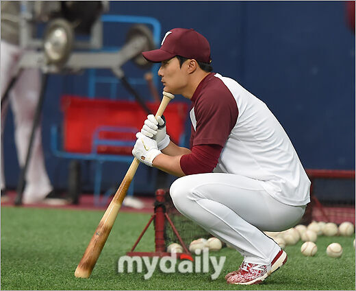 김하성이 키움 히어로즈 시절 경기 준비를 하고 있다./마이데일리