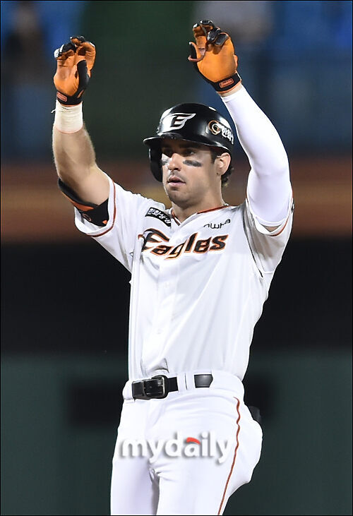 한화 시절 마이크 터크먼./마이데일리