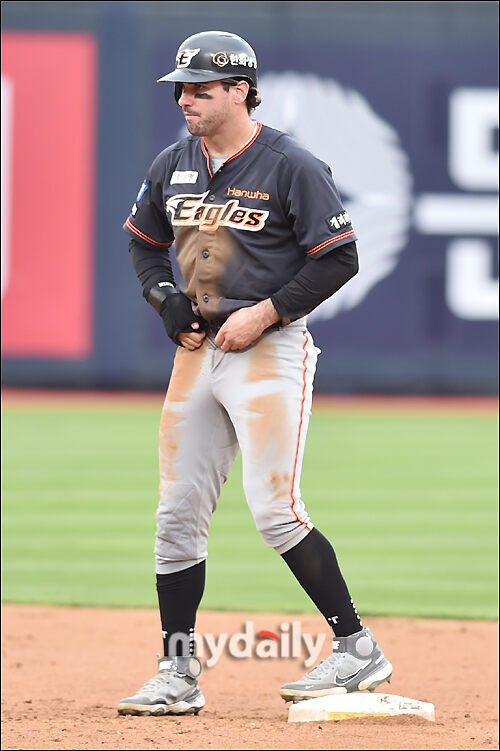 한화 시절 마이크 터크먼./마이데일리