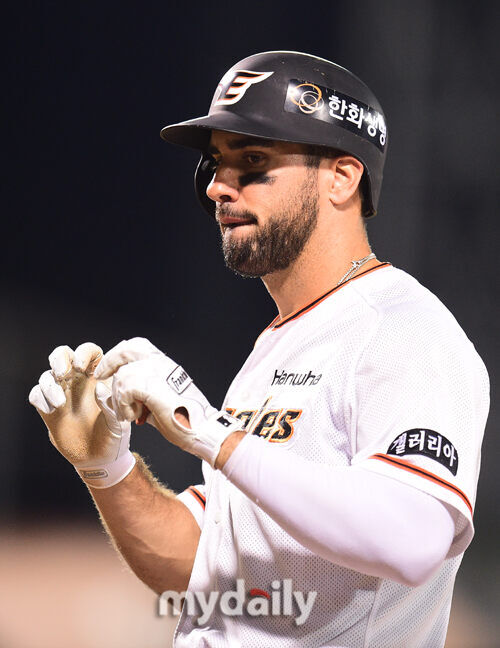 한화 시절 마이크 터크먼./마이데일리