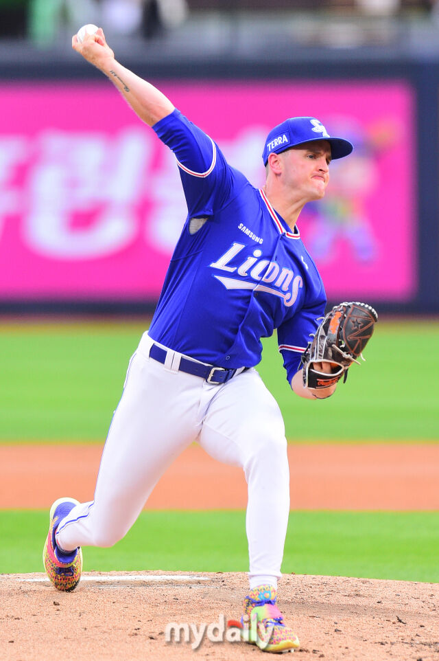 삼성 라이온즈 시절 데이비드 뷰캐넌./마이데일리