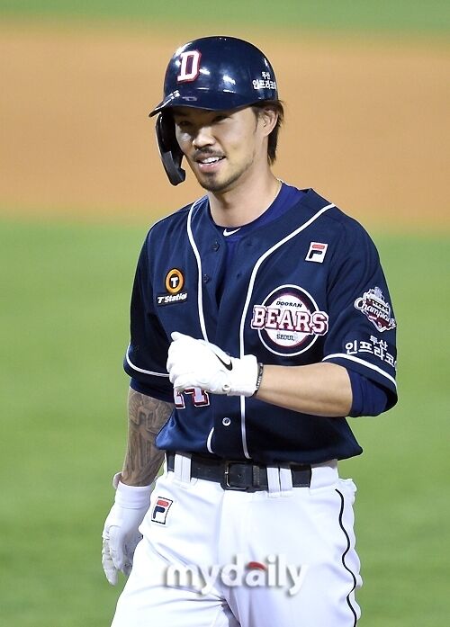 두산 시절의 오재원./마이데일리