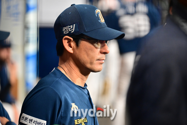 NC 다이노스 시절 강인권 코치./마이데일리
