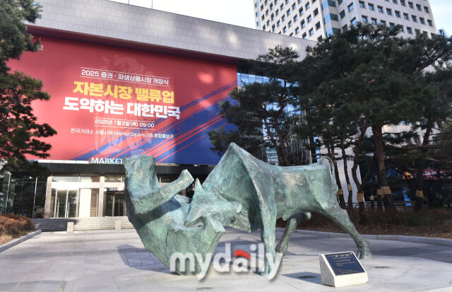 한국거래소 황소상/마이데일리