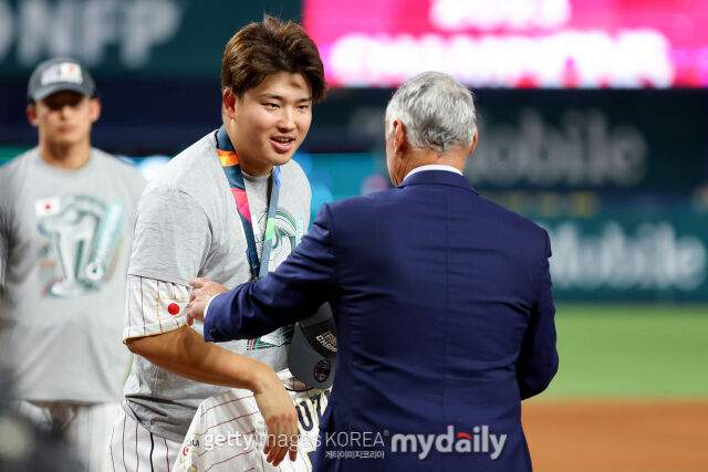월드베이스볼클래식(WBC) 대표팀 시절의 무라카미 무네타카./게티이미지코리아