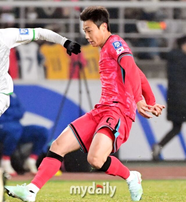대한민국 축구대표팀 백승호./마이데일리 DB