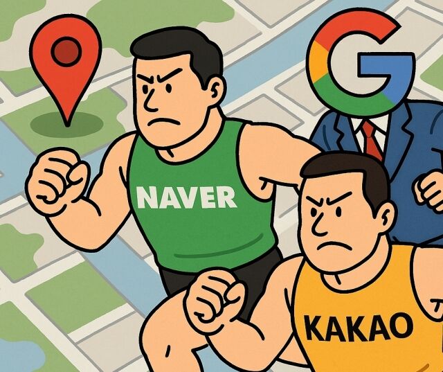 네이버와 카카오가 외국인 관광객을 겨냥해 지도앱 기능 고도화에 나섰다. /챗GPT