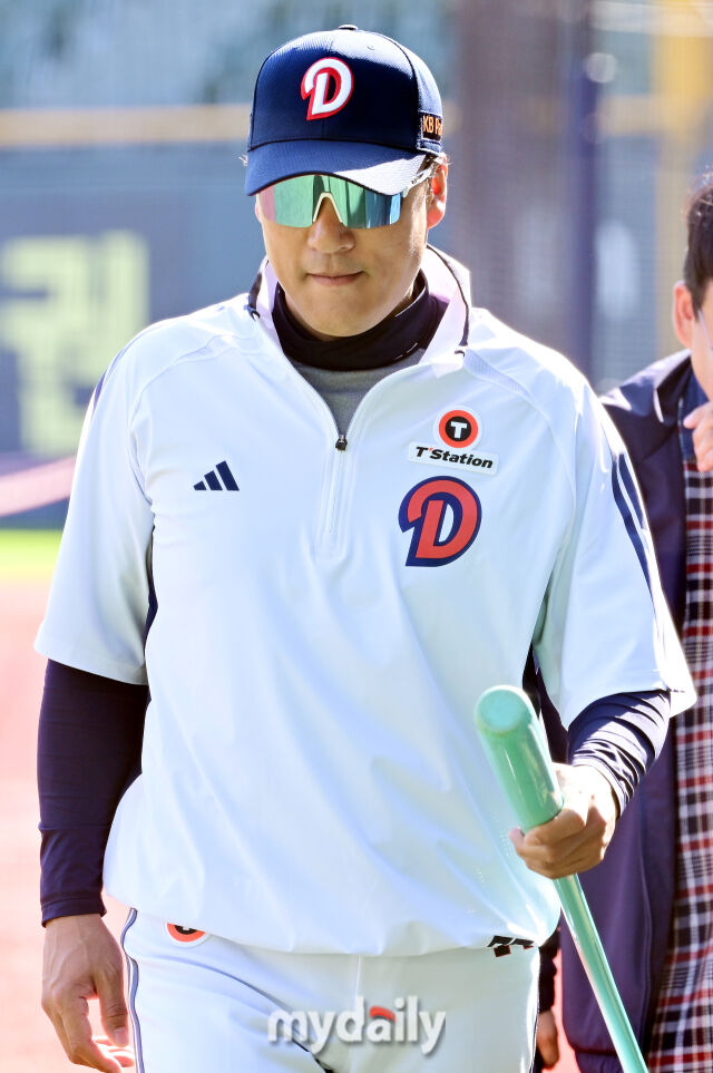 두산 베어스 시절의 이승엽 감독./마이데일리