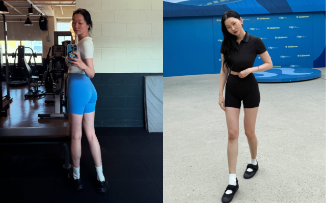 장윤주가 크롭탑과 레깅스를 입고 탄탄한 몸매를 뽐냈다. / 장윤주 인스타그램 캡처