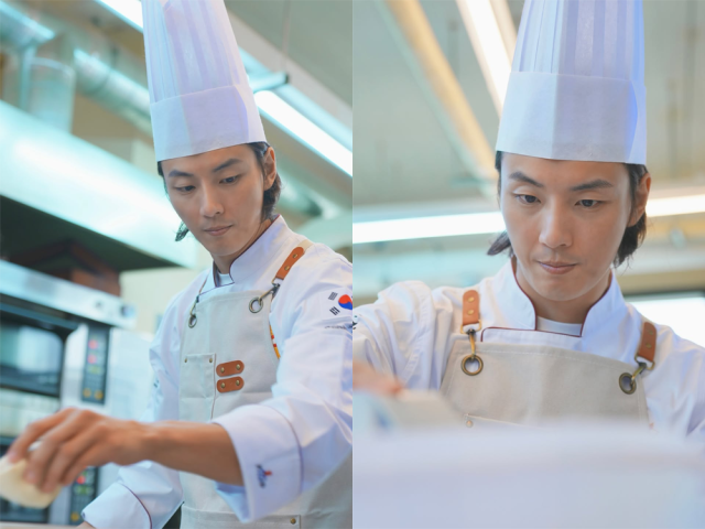 윤시윤이 빵을 만들고 있다./윤시윤 인스타그램