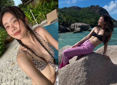그룹 걸스데이 출신 배우 소진은 과감한 포즈를 취하며 빛나는 미모를 자랑했다. / 소진 개인 인스타그램
