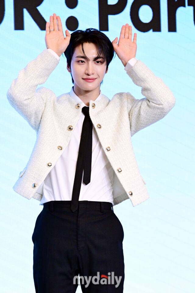 그룹 에이티즈 열두 번째 미니앨범 '골든 아워 : 파트 3' 발매 기념 기자간담회/곽경훈 기자 kphoto@mydaily.co.k