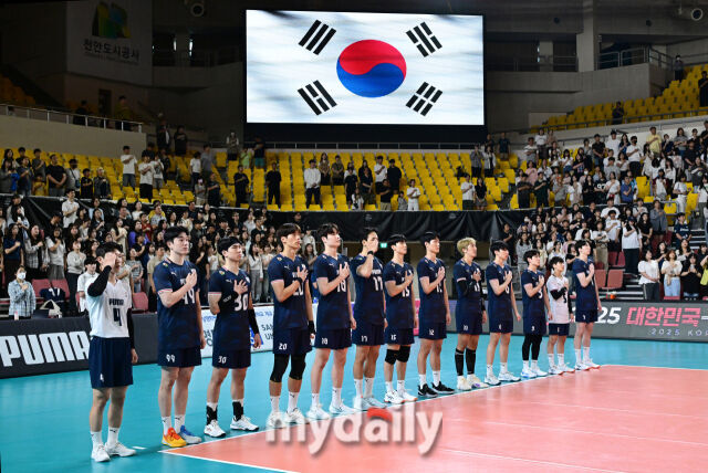 네덜란드와의 평가전 당시 대표팀./마이데일리