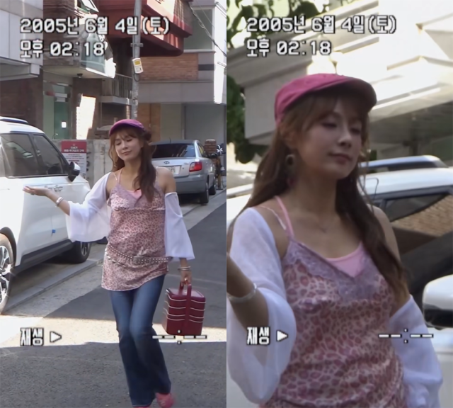 채연이 런웨이 중이다./'2005 채연' 인스타