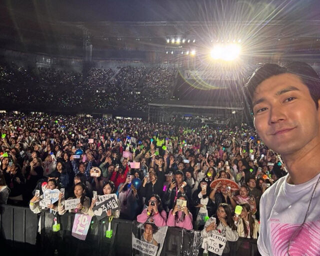 '슈퍼주니어'의 멤버 최시원이 멕시코 콘서트 현장을 사진으로 남겼다. / 최시원 소셜미디어