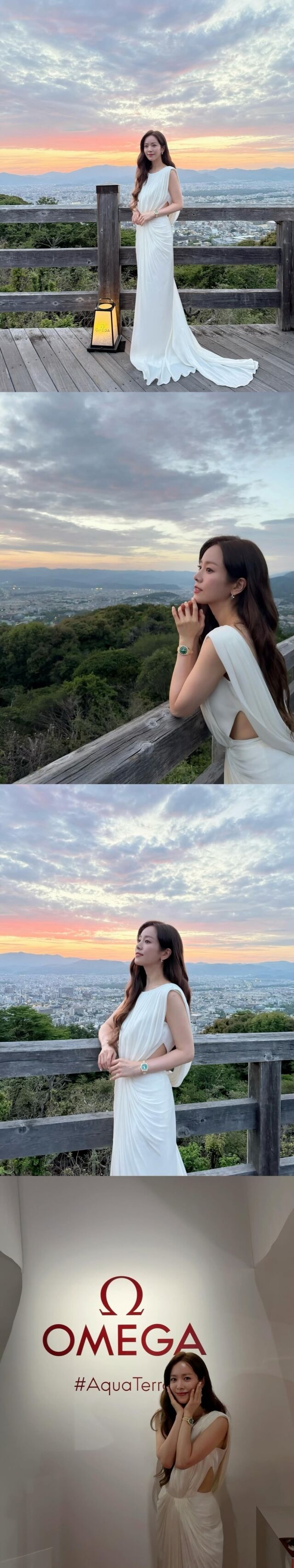 배우 한지민이 일본 교토 행사에서 눈부신 비주얼을 자랑했다. / 한지민 인스타그램