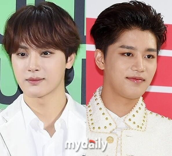 그룹 더보이즈 출신 주학년(왼쪽), NCT 출신 태일 / 마이데일리