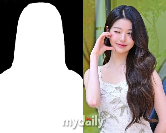 기사 이해를 돕기 위한 여성 실루엣, 그룹 아이브 장원영/마이데일리 DB