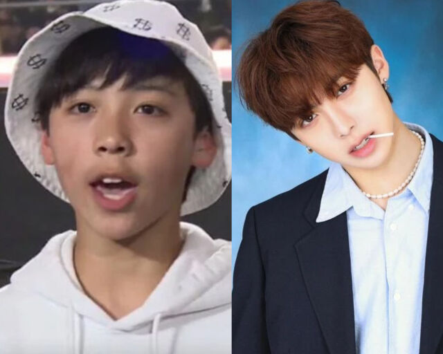 올데이 프로젝트의 멤버 우찬이 '쇼미더머니 6'에 최연소 출연자로 출연했던 사실이 알려졌다. / (왼쪽) Mnet '쇼미더머니 6', (오른쪽) 우찬 소셜미디어