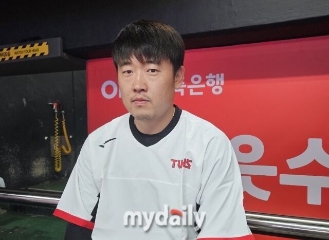 LG 유니폼을 입은 김준태./수원=심혜진 기자
