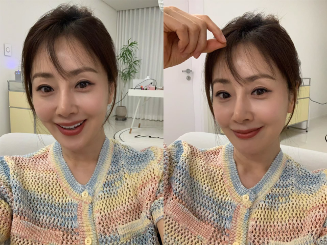 오나라가 앞머리를 내렸다./오나라 인스타그램