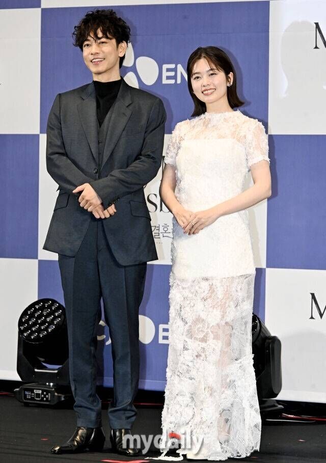 일본판 '내 남편과 결혼해줘'의 사토 타케루(왼쪽)와 코시바 후우카 / 사진 = 송일섭 기자(andlyu@mydaily.co.kr)