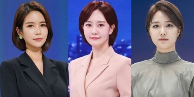 왼쪽부터 한민용 앵커, 김수지 앵커, 안나경 앵커 / JTBC 및 MBC