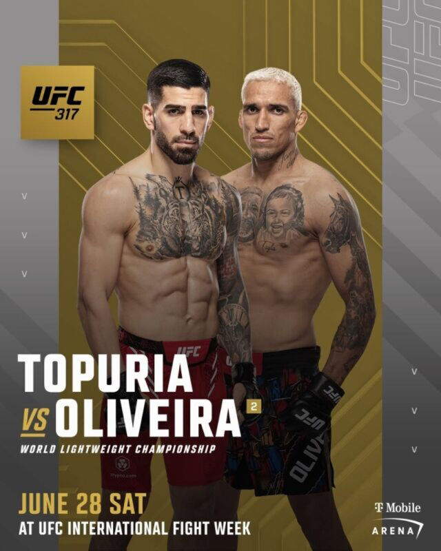 UFC 317 포스터. /UFC 제공