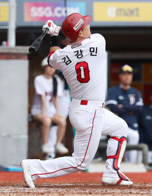 현역 시절 김강민./SSG 랜더스