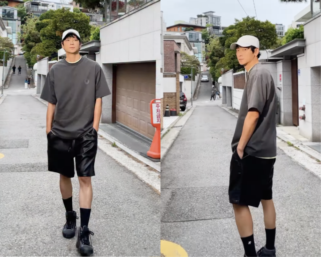 배우 강동원이 직접 론칭한 브랜드의 모델로 등장했다. / 나니머스에이에이 인스타그램 캡처