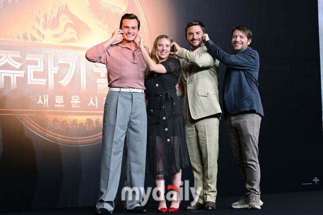 영화 '쥬라기 월드: 새로운 시작' 내한 기자간담회/곽경훈 기자 kphoto@mydaily.co.kr