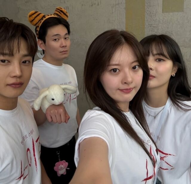 배우 김민석(왼쪽부터), 류경수, 한수아, 이선빈. / 김민석 인스타그램 캡처