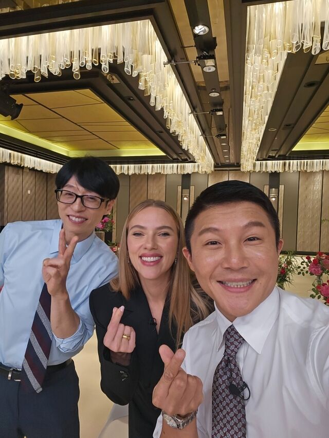 유재석-스칼렛 요한슨-조세호 / 소셜미디어