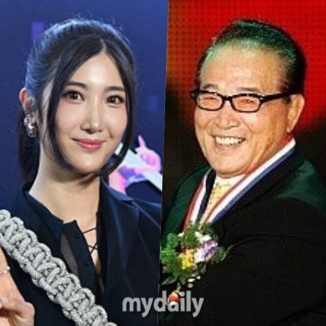 왼쪽부터 프로듀서 겸 싱어송라이터 이재(EJAE, 본명 김은재), 원로배우 신영균 / EJAE 인스타그램, 마이데일리