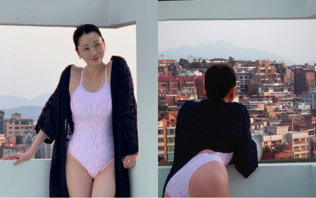 장윤주가 수영복을 입고 완벽한 몸매를 뽐냈다. / 장윤주 인스타그램