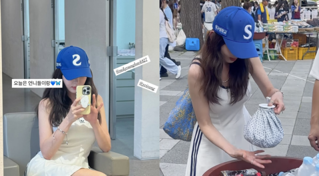 배우 강예원이 야구장을 찾은 근황을 공개했다. / 강예원 인스타그램 캡처