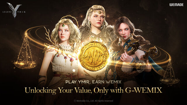 위메이드가 신작 MMORPG '레전드 오브 이미르' 글로벌 버전의 핵심 토크노믹스 아이템 'G-WEMIX'를 공개했다. /위메이드