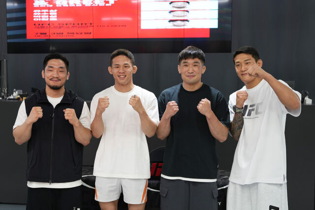 코리안 UFC 파이터들이 포즈를 취하고 있다. /UFC 제공
