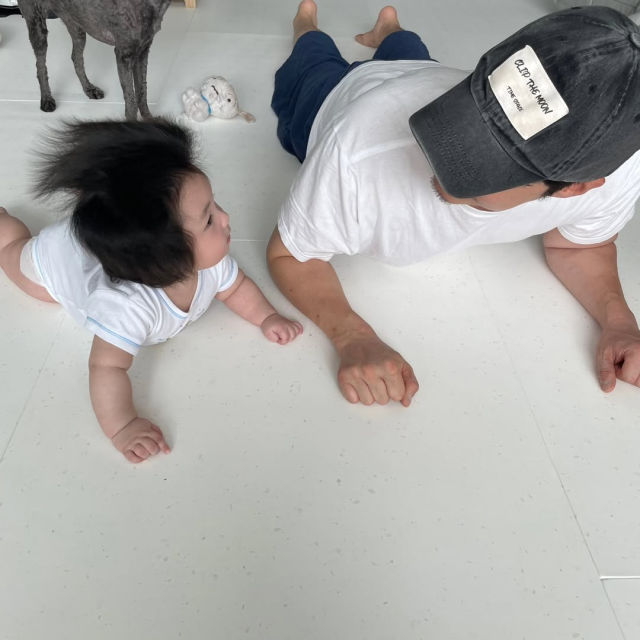 심형탁과 아들 하루 사진./심형탁 인스타그램