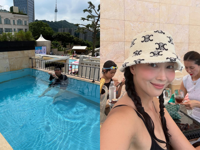오윤아와 아들 사진./오윤아 인스타그램