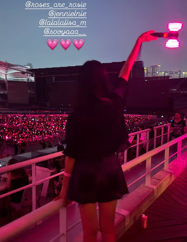고소영이 블랙핑크 콘서트에 방문했다./고소영 인스타그램