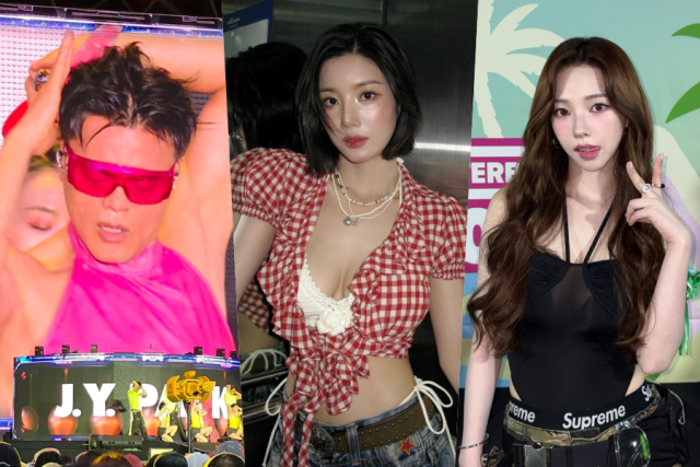 박진영-권은비-카리나 / 소셜미디어