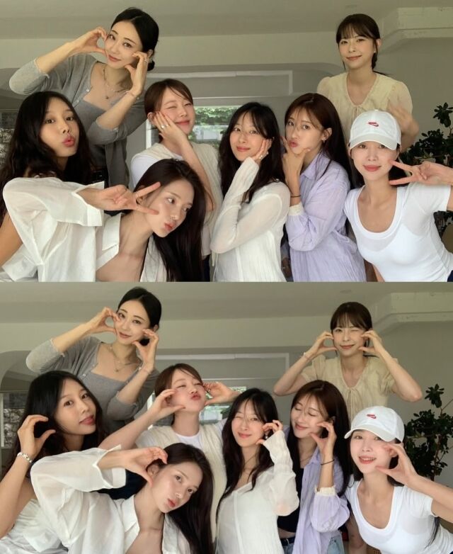 그룹 나인뮤지스가 데뷔 15주년을 기념해서 한자리에 모였다. / 금조 인스타그램 캡처