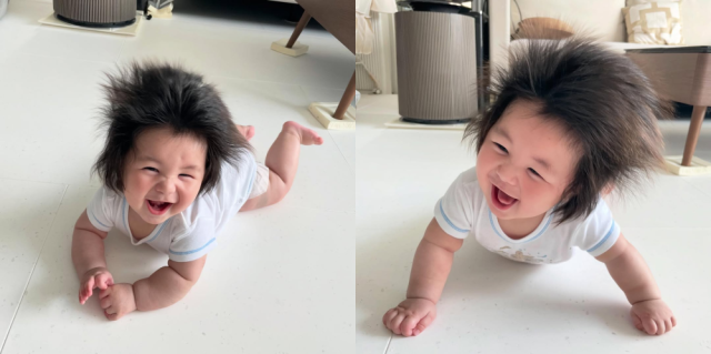 배우 심형탁과 아내 히라이 사야의 아들 '하루'. / 심형탁 인스타그램 캡처