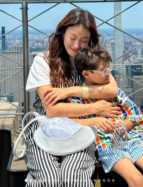 이시영, 아들 정윤 군./소셜미디어