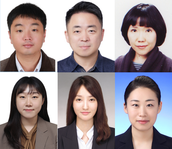 2025년 2분기 체육기자상 수상자들. 왼쪽부터 시계 방향으로 연합뉴스 하남직 기자, SBS 서대원 기자, 스포츠조선 전영지 기자와 김가을 기자, 연합뉴스TV 박수주 기자와 신현정 기자. /한국체육기자연맹 제공