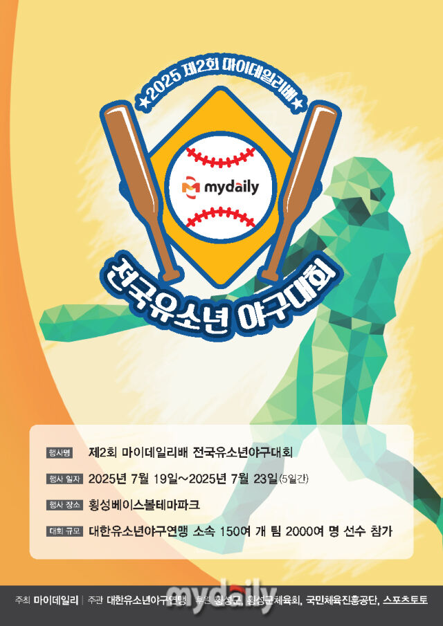 제2회 마이데일리배 전국유소년야구대회가 스피드킹 콘테스트, 홈런더비 등 다양한 이벤트로 채워질 예정이다./마이데일리