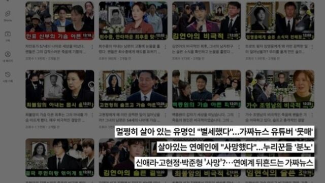 '궁금한 이야기Y' 연예인 가짜 사망설 / SBS