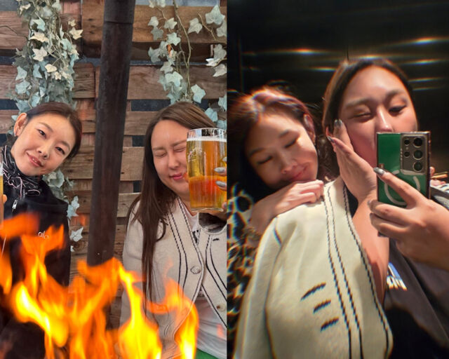 한혜진이 풍자와 노르웨이의 레스토랑에서 즐거운 시간을 보냈다. / 한혜진 SNS