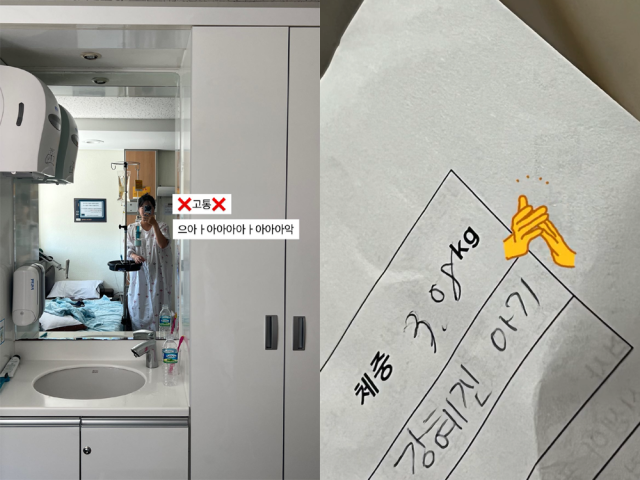 헤이지니가 둘째를 출산했다./헤이지니 인스타그램